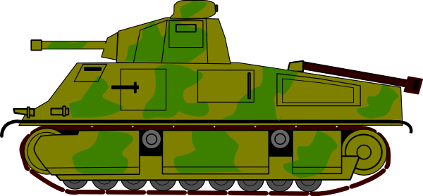 Military Tank clip art - vector clip art online, royalty free ...
