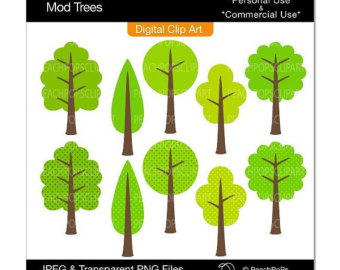 Popular items for tree clipart on Etsy