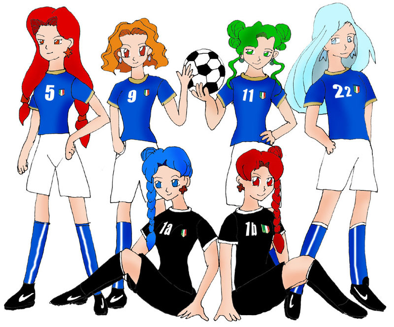 Witches 5 football team by ZeFrenchM on deviantART