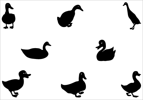 Ducks Silhouette Clip Art - ClipArt Best
