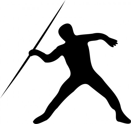 Javelin throw silhouette Vector clip art - Free vector for free ...
