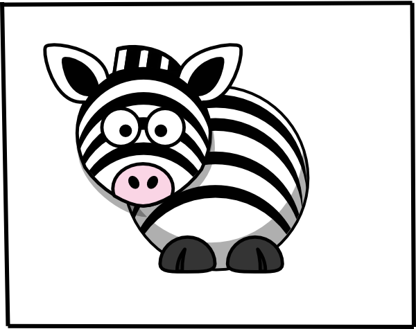 Zebra 2 clip art - vector clip art online, royalty free & public ...