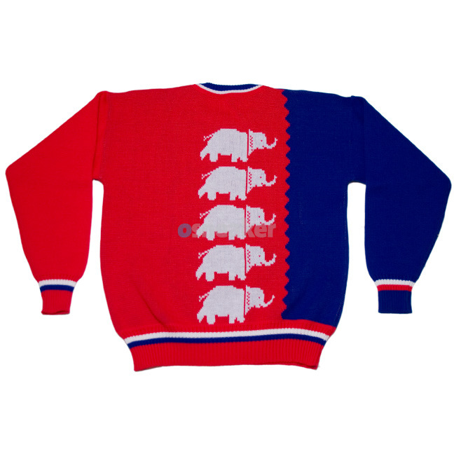 RE-DE Republican Party Elephant Sweater Mitt Romney