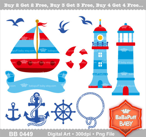 Popular items for nautical clip art on Etsy