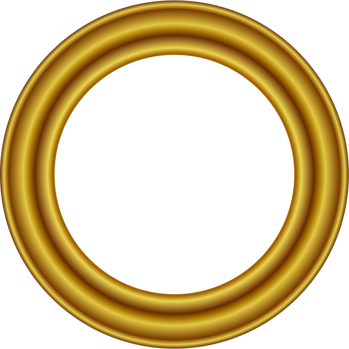 Gold Frame Circle 3 Clip Art Download