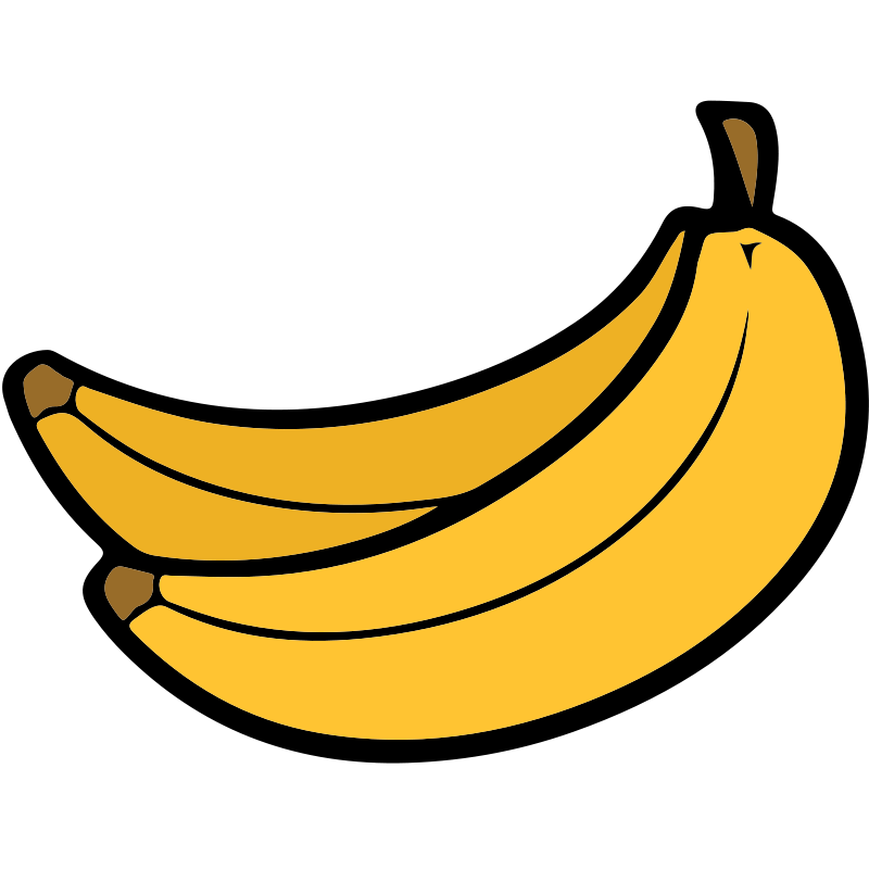 Free Pair of Banana Clip Art