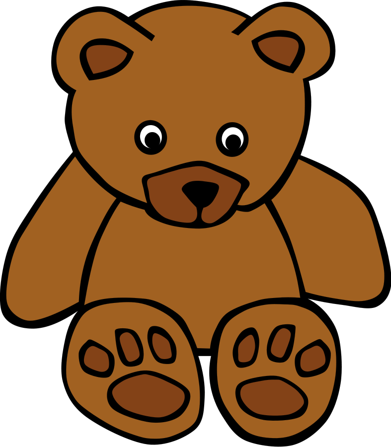 Simple Teddy Bear Clipart, vector clip art online, royalty free ...