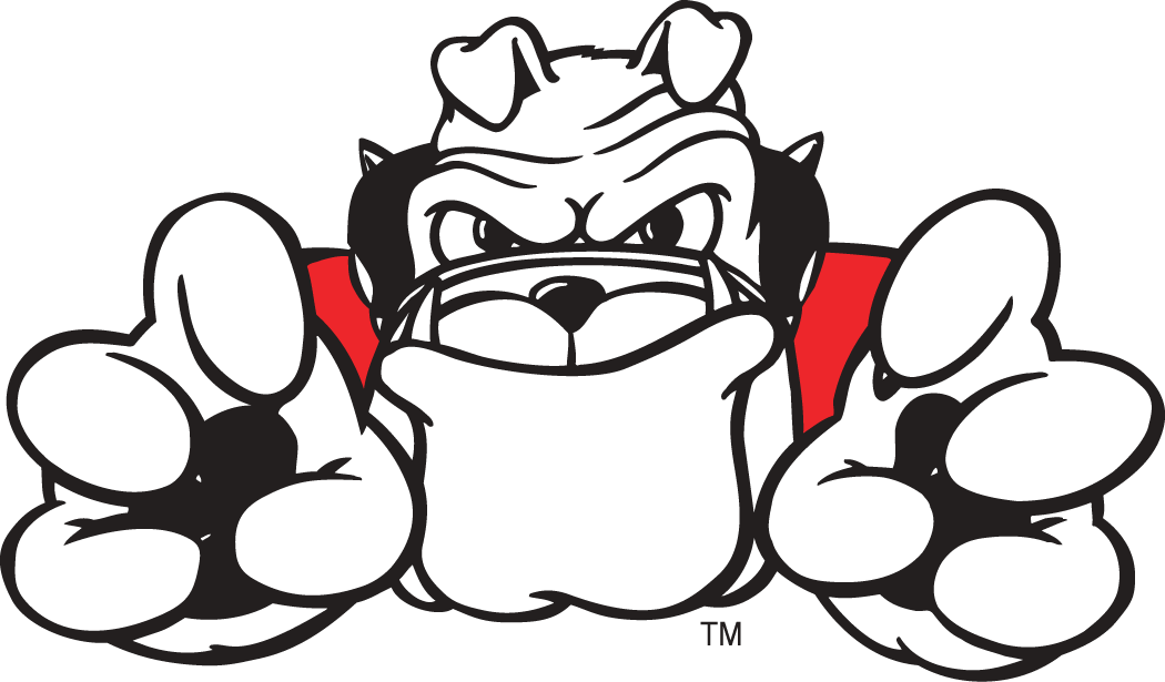 Bulldog Mascot Basketball